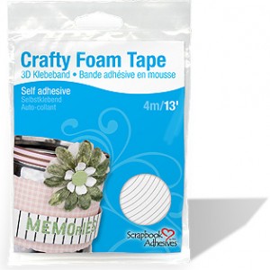Crafty Foam Tape White 13"