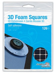 3D Foam Squares Black regular