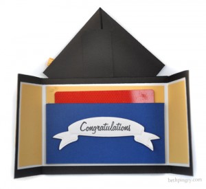Graduation gift card holder by Beth Pingry