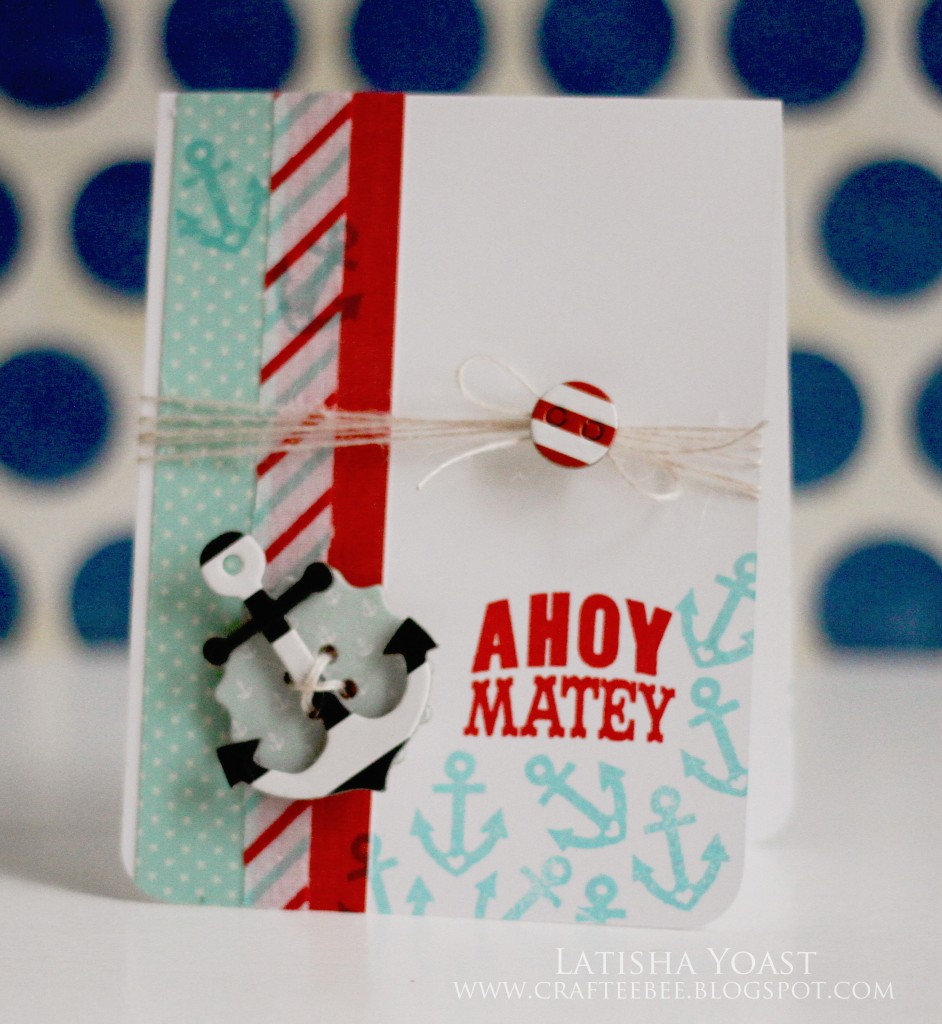 Ahoy Matey Card by Latisha Yoast for Scrapbook Adhesives by 3L