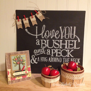 Love You A Bushel and a Peck by Kimberly Crawford for Scrapbook Adhesives by 3L