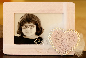 Altered Photo Frame using Adhesive Sheets