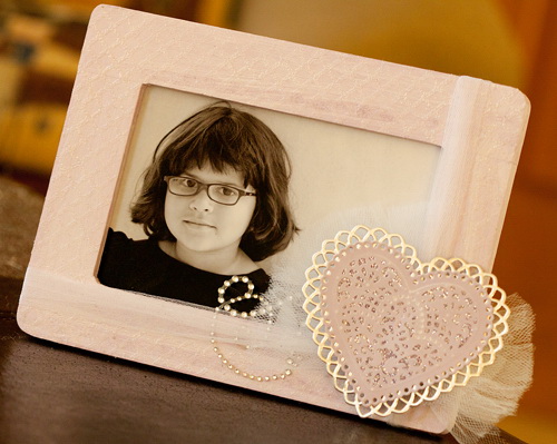 Altered Photo Frame using Adhesive Sheets