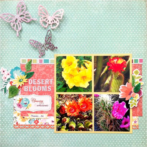 Flowery Fall Layout by Kelly Klapstein for Scrapbook Adhesives by 3L Blog