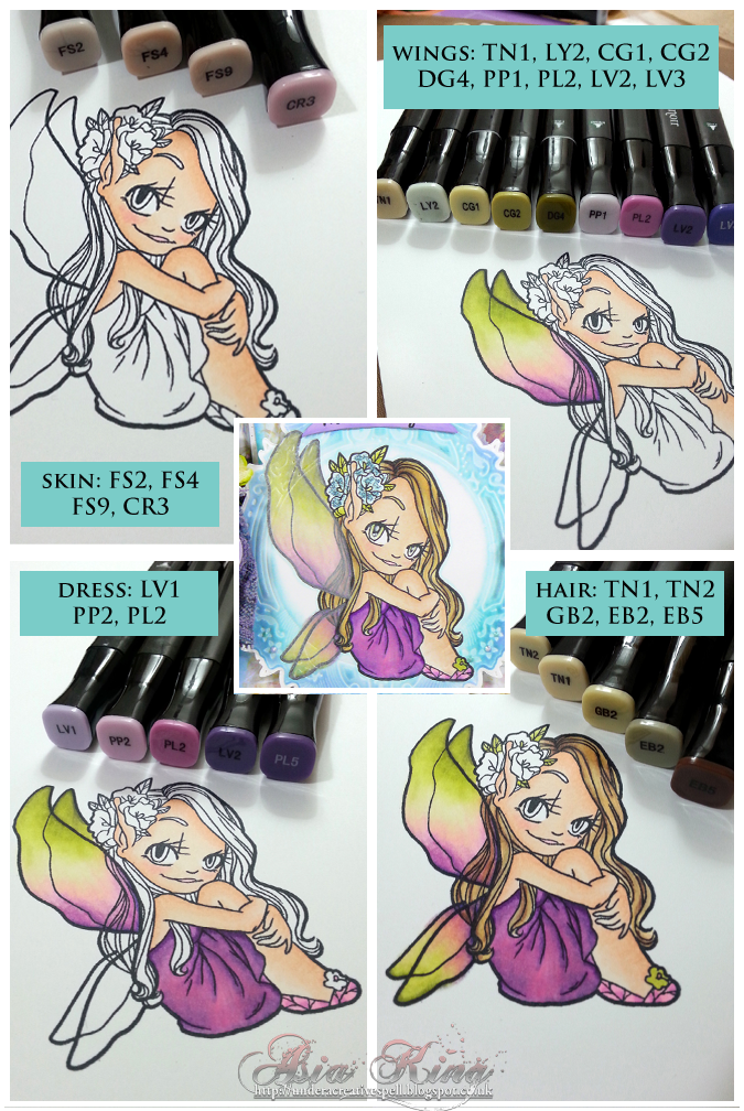 Some Odd Girl Fairy Magiccolouring with Spectrum Noir markers by Asia King
