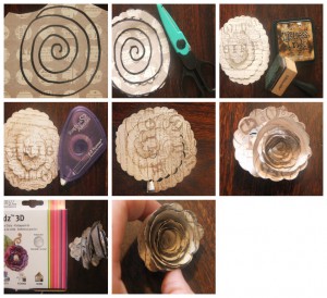 Shell Carman Rolled Rose Tutorial 1