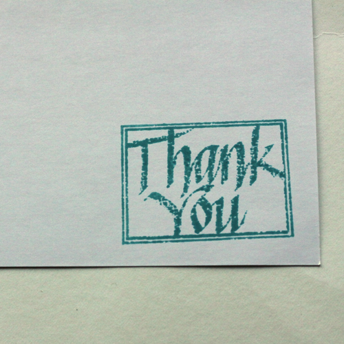 Incorporating Art Paper into Projects with Adhesive Sheets - Thank You Card by Angela Ploegman 