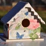 Springtime Birdhouse with Photo Corner Roof by Beth Pingry