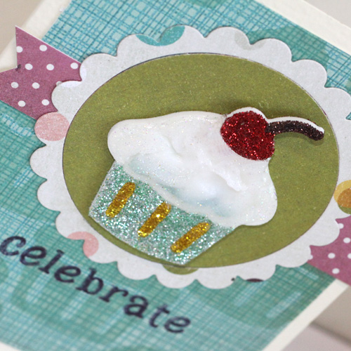 Create Your Own Roller Stamp! Celebrate Card by Angela Ploegman