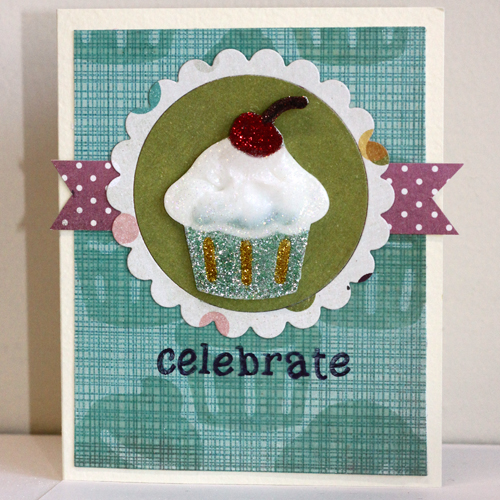 Create Your Own Roller Stamp! Celebrate Card by Angela Ploegman