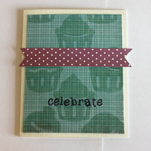 Create Your Own Roller Stamp! Celebrate Card by Angela Ploegman
