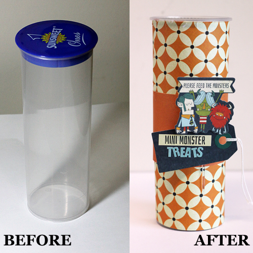 Upcycle a Container with Adhesive Sheets by Angela Ploegman for Scrapbook Adhesives by 3L