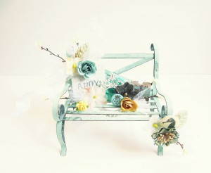 Altered Bench with Crafty Foam Tape  by Erica Houghton