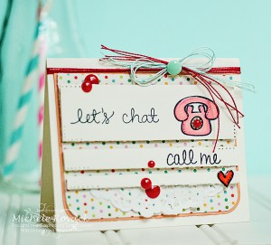 lets chat card by Michele Kovack