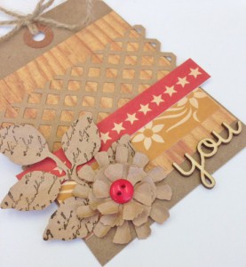 Autumnal Gift Tag by Christine Emberson