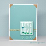 Beth Pingry - Blue Love Card and tutorial