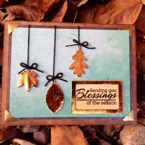 Autumn Leaves Card & Tutorial by Kelly Klapstein