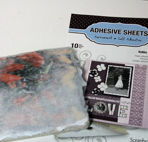 Paper Piecing with Adhesive Sheets - Warm Winter Wishes Card by Angela Ploegman