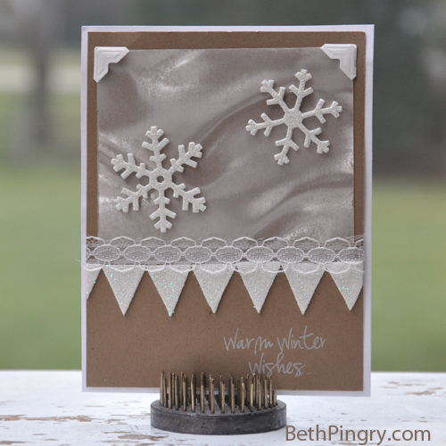 Beth Pingry Snowflake Pennant Card