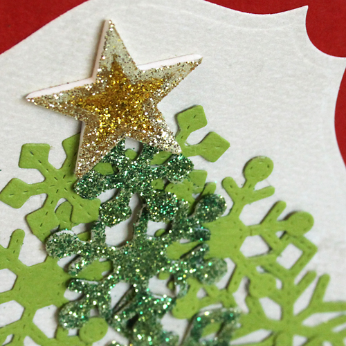 angela ploegman merry christmas card star detail