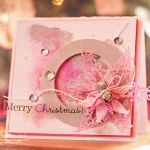 Pink Merry Christmas Card by Michele Kovack