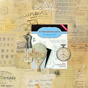 Altered Clipboard tutorial by Erica Houghton for Scrapbook Adhesives by 3L