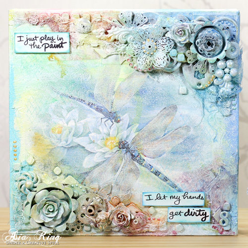 Mixed Media Dragonflies with Adhesive Sheets by Asia King for Scrapbook Adhesives by 3L