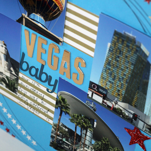 I'm Seeing STARS - Vegas Scrapbook Page by Angela Ploegman