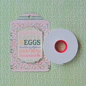 Easter Tag Tutorial with Crafty Foam Tape by Erica Houghton