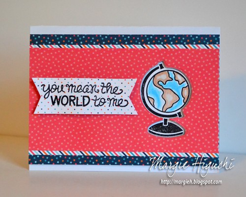 You Mean The World to Me Birthday Card by MargieHiguchi 
