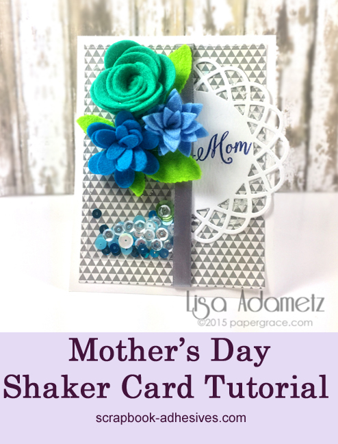 Mom's Day Card by Lisa Adametz for Scrapbook Adhesives by 3L Pinterest