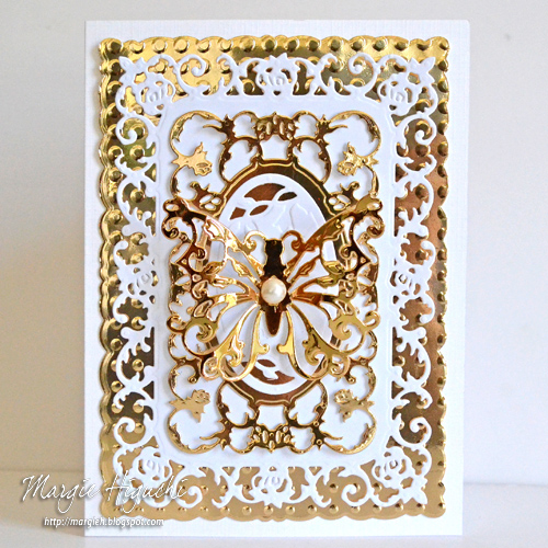 Elegant and Simple 50th Anniversary Card by Margie Higuchi