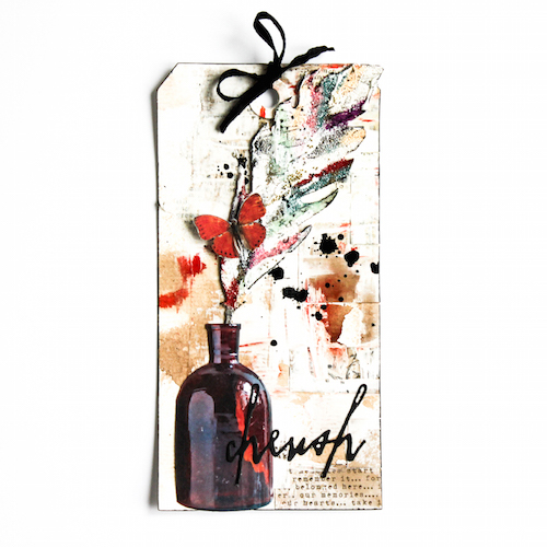 Mixed Media Mother's Day Tag by Stephanie Schutze for Scrapbook Adhesives by 3L