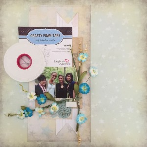 Treasure Layout with Crafty Foam Tape by Erica Houghton