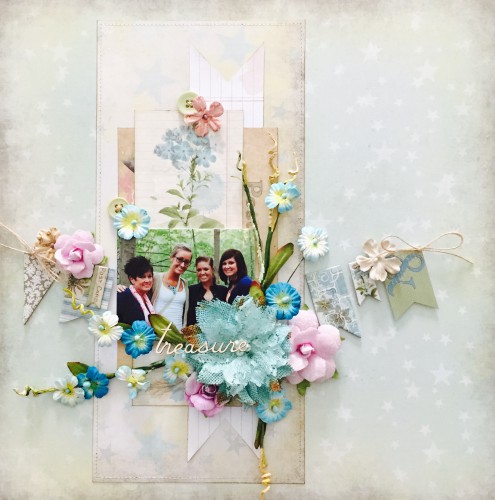 Treasure Layout with Crafty Foam Tape by Erica Houghton