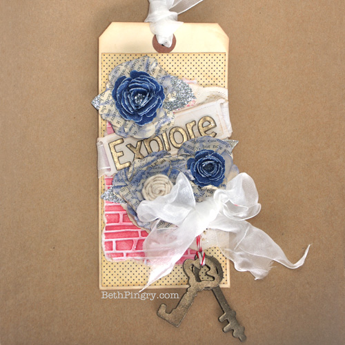 Beth Pingry - Explore Tag for Scrapbook Adhesives by 3L & Spellbinders 