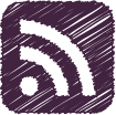 blog subscription purple icon