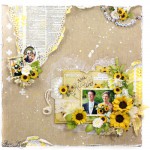 Summer Wedding Scrapbook Page by Asia King 