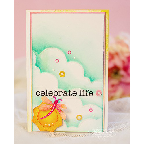 Celebrate Life card by Michele Kovack for Scrapbook Adhesives by 3L Blog