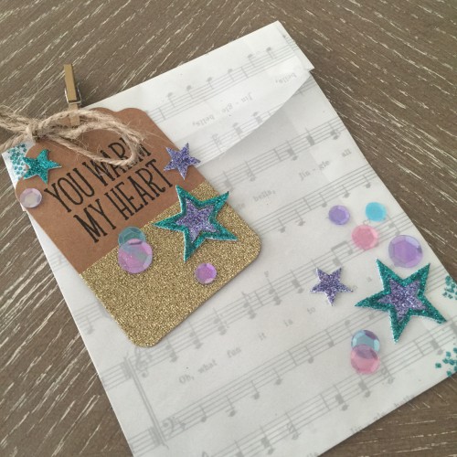 Decorated Glassine Gift Bag tutorial by Latisha Yoast for Scrapbook Adhesives by 3L