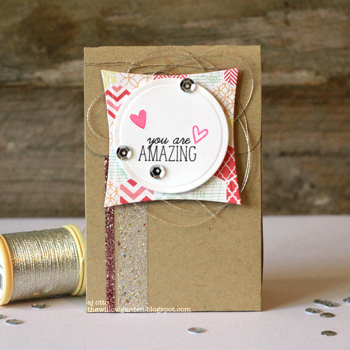 You are Amazing Gift Pouch tutorial by AJ Otto for Scrapbook Adhesives by 3L