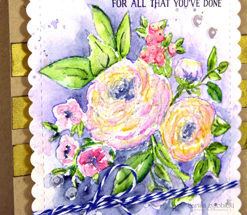 CarsiaZglobicki GDT WithThanksWaterColorAndPigmentPowderGoldCard Feb212016 CloseUp