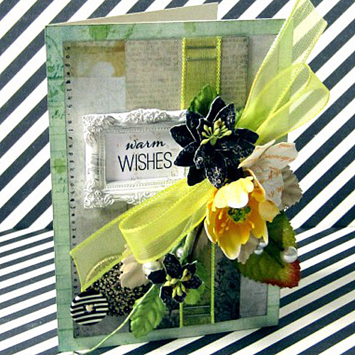 Warm Wishes Layered Card by Erica Houghton 