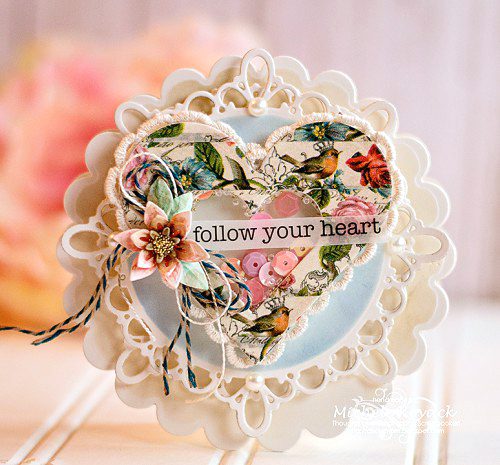 Follow Your Heart Shaped Shaker Card Tutorial by Michele Kovack for Scrapbook Adhesives by 3L