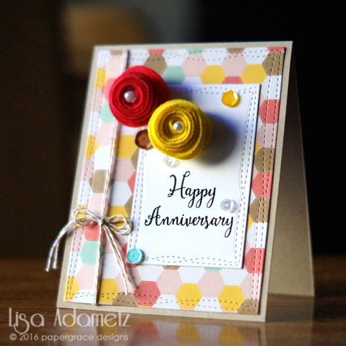 Happy Anniversary Card tutorial by Lisa Adametz for Scrapbook Adhesives by 3L