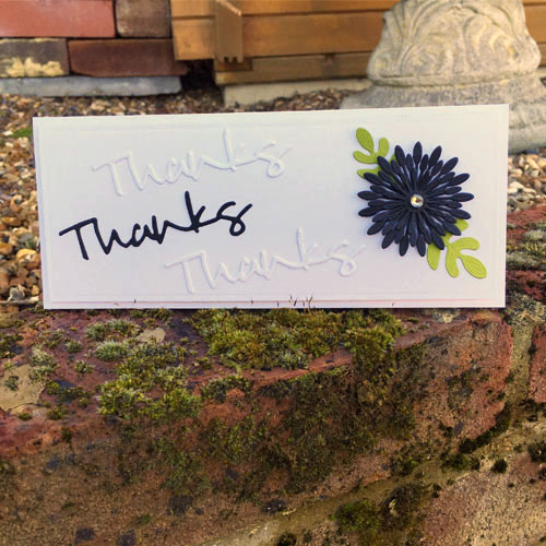 Thanks Thanks Card by Christine Emberson for Scrapbook Adhesives by 3L Blog