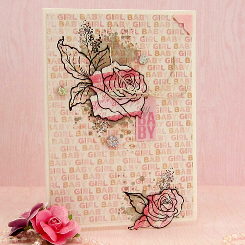 Stampendous Baby Card