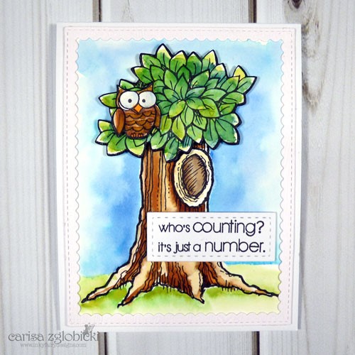 Stampendous Pop Up Forest Card Carisa Zglobicki Apr16