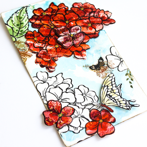 Hydrangea Garden Card by Stephanie Schütze 