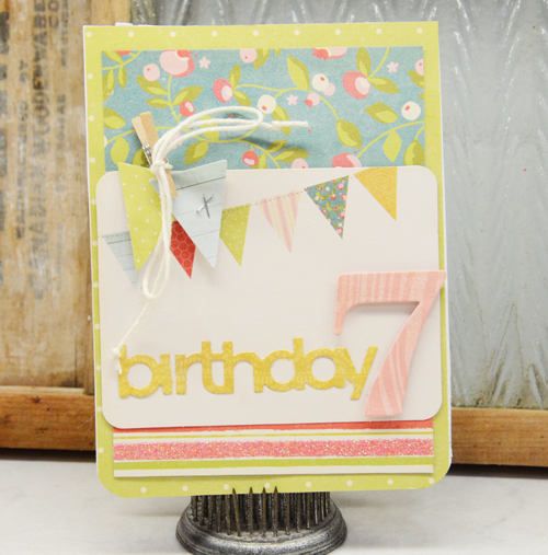 Birthday 7 Card by Laurel Seabrook